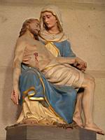 Crozet (Loire) - Nouvelle eglise - Statue - Pieta (02)